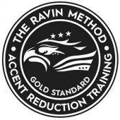 Accent Reduction Class Ravin Method Badge Black